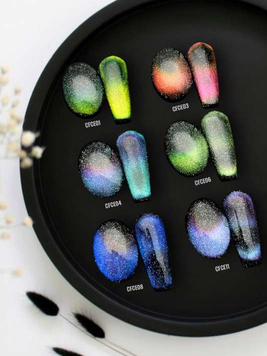 ROYAL Светоотражающий гель-лак кошачий глаз "Хамелеон Флэш" CFCE06