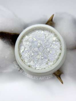 Конфетти Bright Bubbles Арт.2211 (белый жемчужный) 