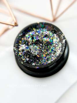 Хлопья галактика голография серебро Арт.1701