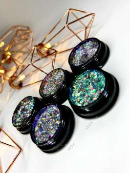 Хлопья галактика голография серебро Арт.1701