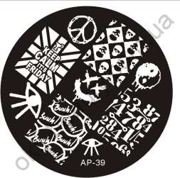 Диск для стемпинга круглый №AP-39