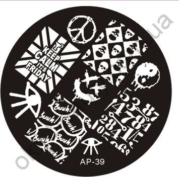 Диск для стемпинга круглый №AP-39