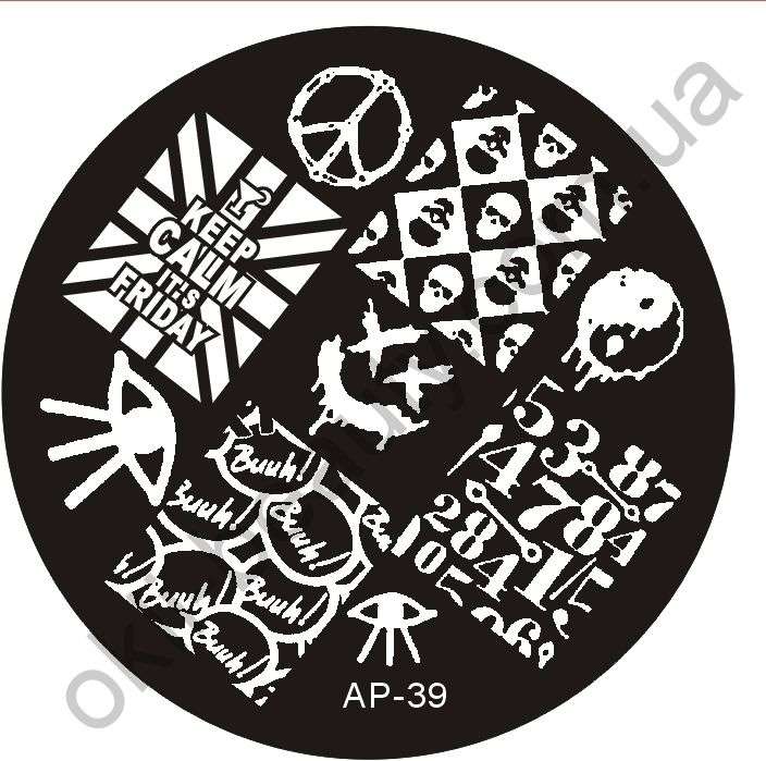 Диск для стемпинга круглый №AP-39