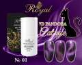 Гель-лак ROYAL 10 ml PANDORA 7D CAT EYE №01  