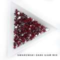 Стразы Swarovski DARK SIAM MIX 144 шт (микс размеры)     