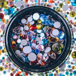 Стразы Hanami Микс размеров и цветов 960 шт.