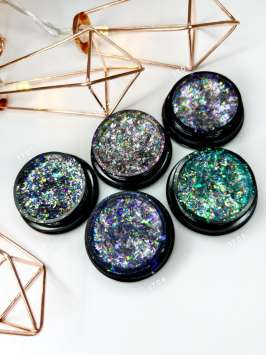 Хлопья галактика розовый отлив Арт.1702