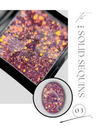 Глиттер-гель "SOLID SEQUINS" 03 5gr  