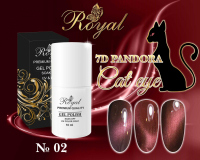 Гель-лак ROYAL 10 ml PANDORA 7D CAT EYE №02