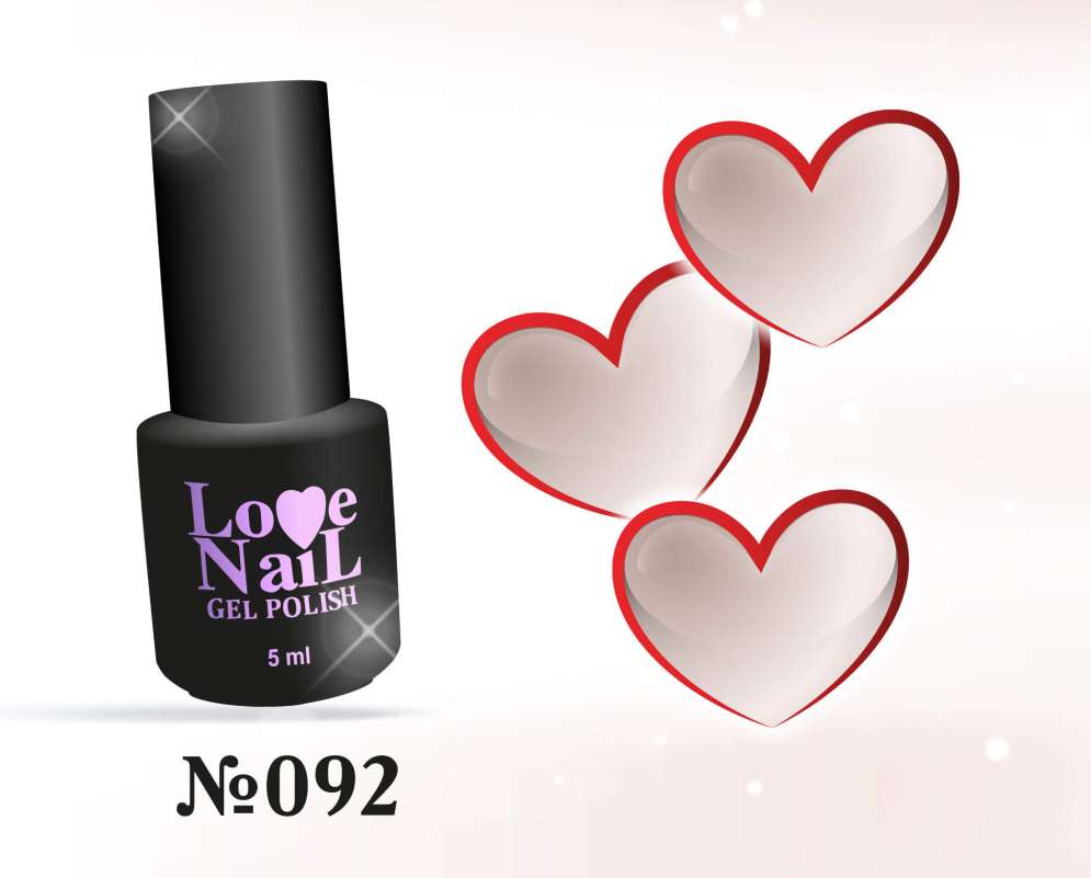 092 LOVE NAIL ГЕЛЬ ЛАК класса Premium  