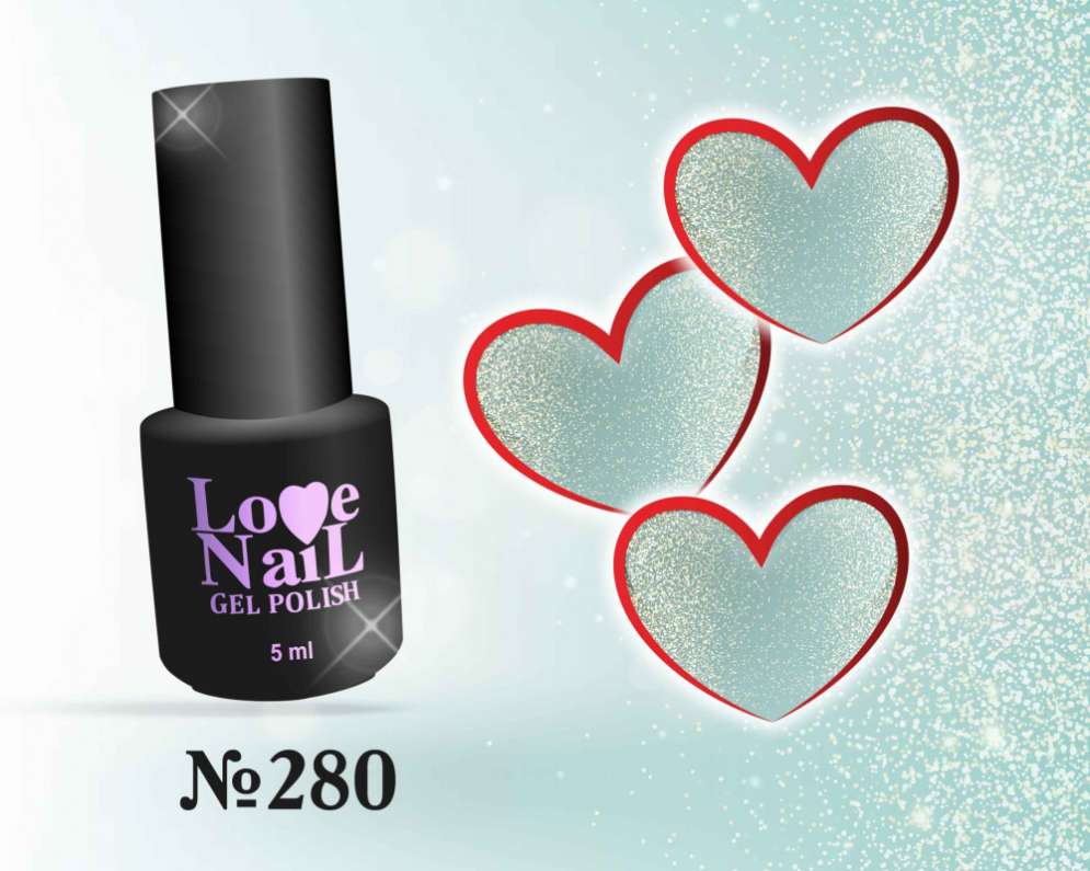 280 LOVE NAIL ГЕЛЬ ЛАК класса Premium                                      