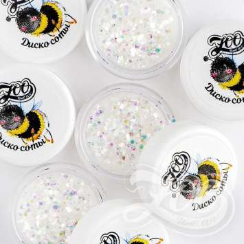 1332 Шестигранники микс "Диско соты"