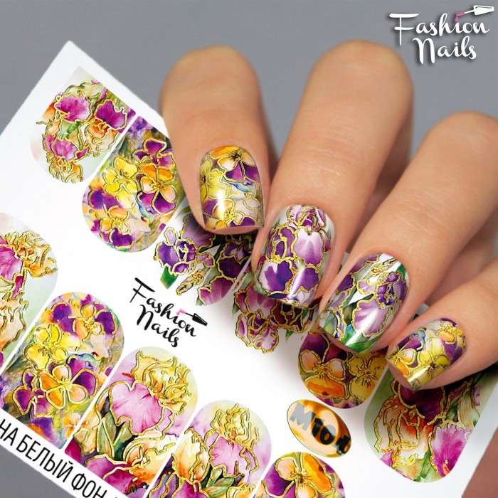 Fashion Nails Слайдер-дизайн METALLIC № 104