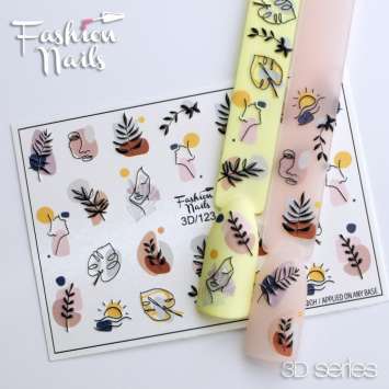Fashion Nails Слайдер-дизайн 3D № 123