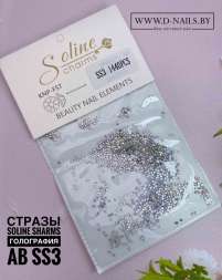 Стразы "Soline Charms"  1440 штук голография (AB) SS3