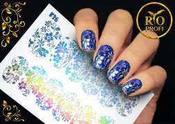 Rio Profi Слайдер дизайн фольгированный Серебро №36