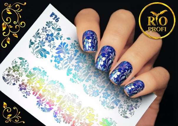 Rio Profi Слайдер дизайн фольгированный Серебро №36