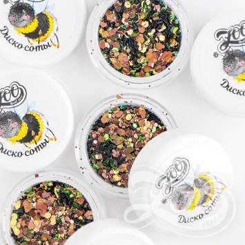 1333 Шестигранники микс "Диско соты"