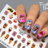 Fashion Nails Слайдер-дизайн METALLIC № 68