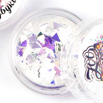 1310 Камифубуки треугольники голография, белые 1 г
