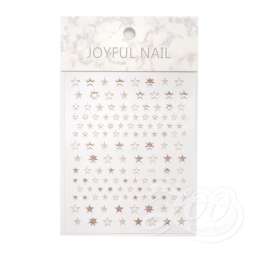 Наклейки звездочки 1386 розовое золото