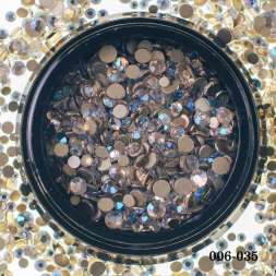 Стразы Hanami Голубой хамелеон, Микс рр 960 шт.