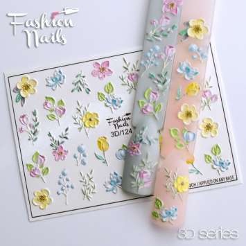 Fashion Nails Слайдер-дизайн 3D № 124