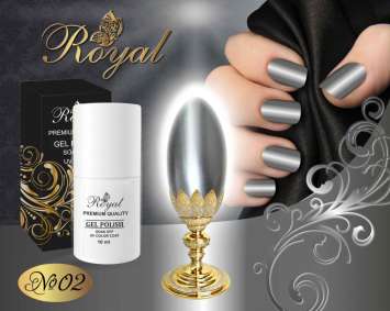 Гель лак ROYAL MIROR (хром) 10 ml №02