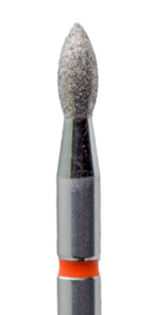 Фреза алмазная пламевидная "ПОЧКА" 2,2 мм мелкая зернистость (Казань)     