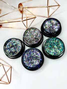 Хлопья галактика фиолетовый отлив Арт.1703