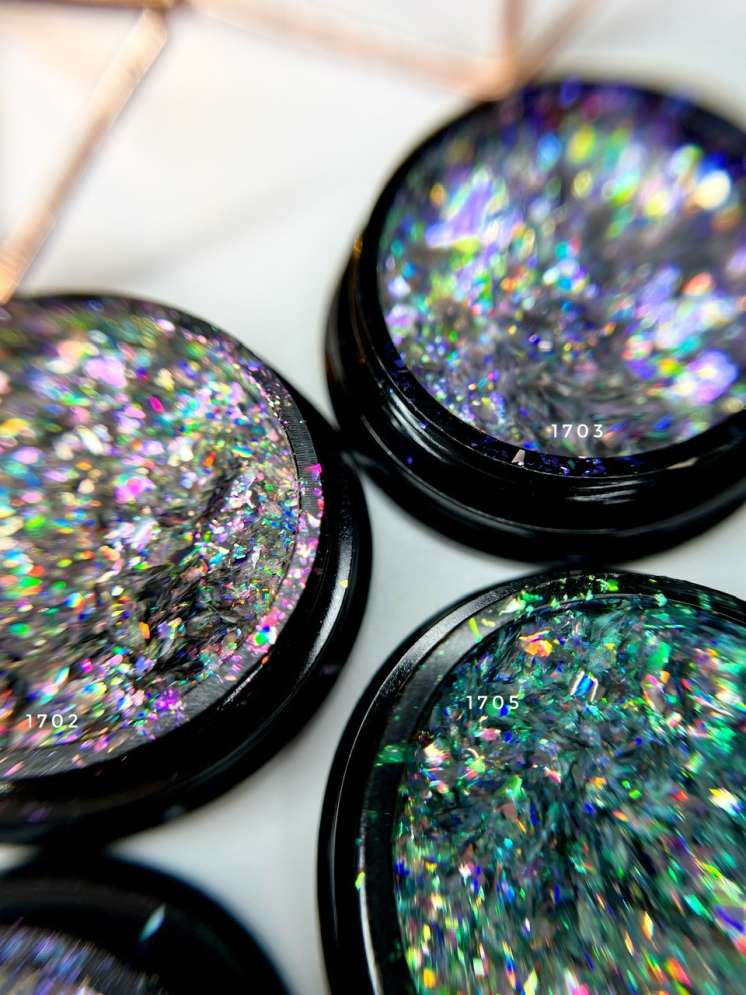 Хлопья галактика фиолетовый отлив Арт.1703