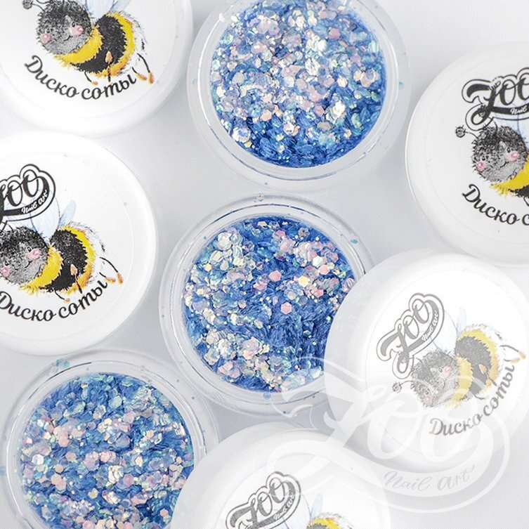 1334 Шестигранники микс "Диско соты"