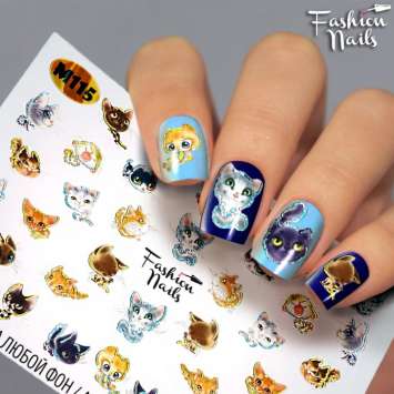 Fashion Nails Слайдер-дизайн METALLIC № 115