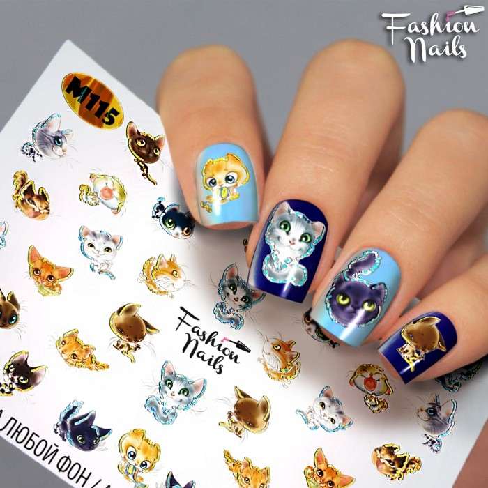 Fashion Nails Слайдер-дизайн METALLIC № 115