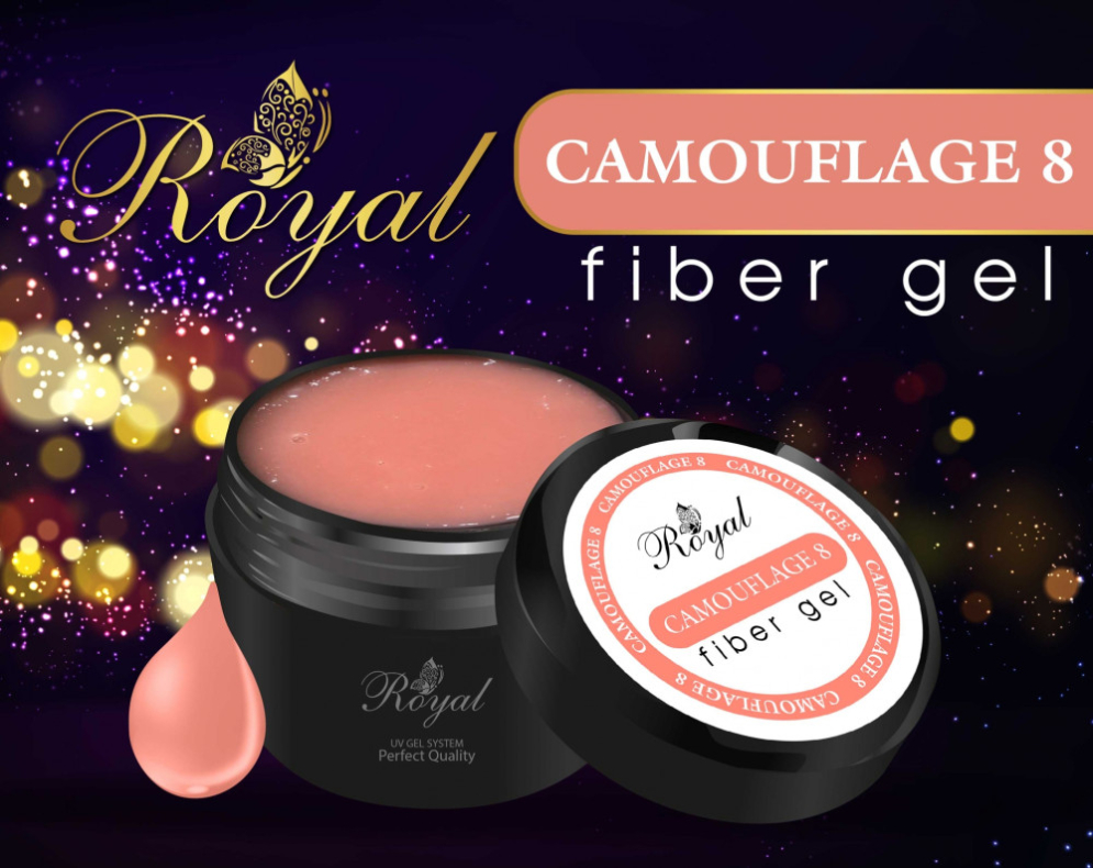 FIBER GEL CAMOUFLAGE № 8 ROYAL