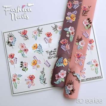 Fashion Nails Слайдер-дизайн 3D № 125