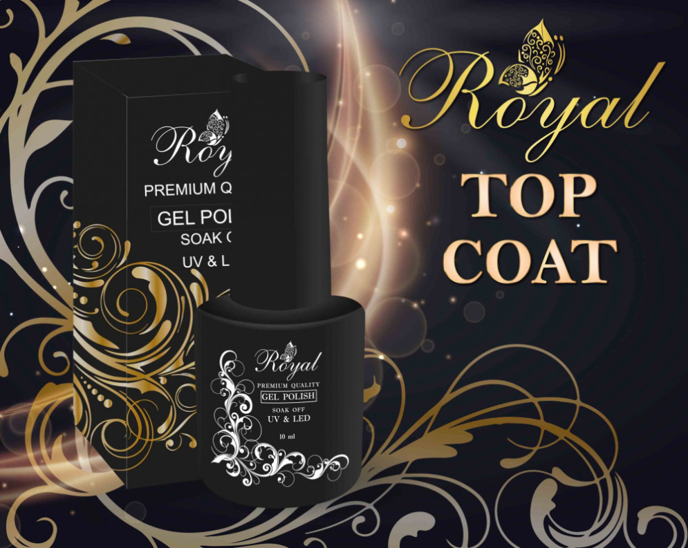 Гель-лак ROYAL 10 ml TOP с липким слоем