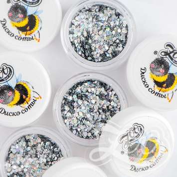 1335 Шестигранники микс "Диско соты"