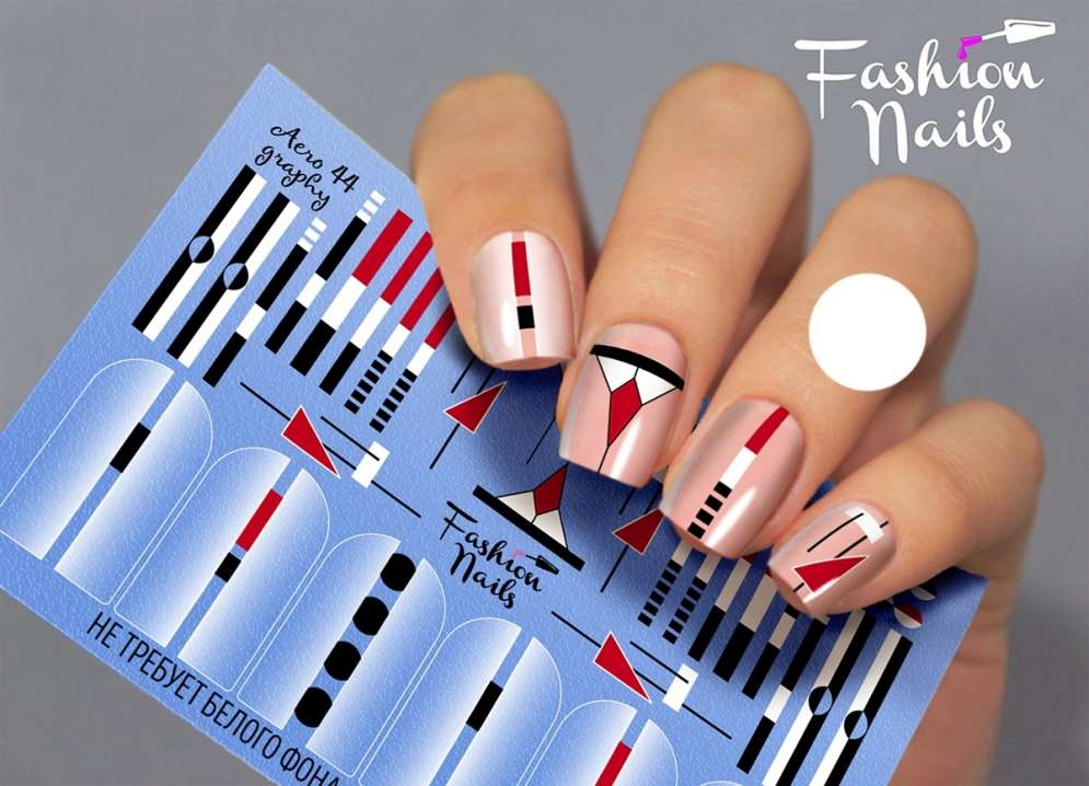 Fashion Nails Слайдер-дизайн AEROGRAPHY № 44