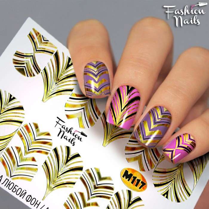 Fashion Nails Слайдер-дизайн METALLIC № 117