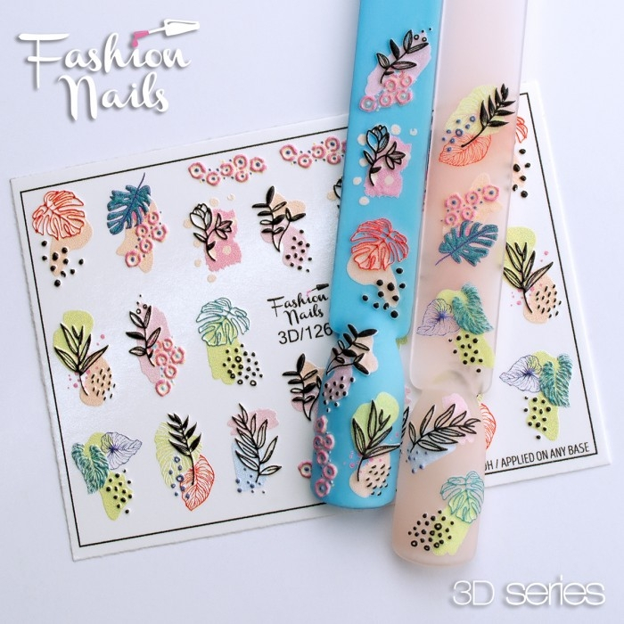 Fashion Nails Слайдер-дизайн 3D № 126