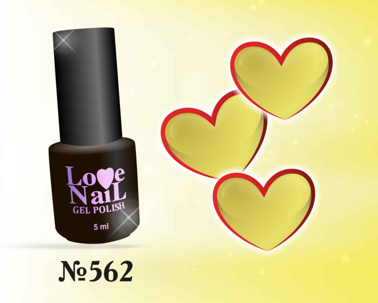 562 LOVE NAIL ГЕЛЬ ЛАК класса Premium        