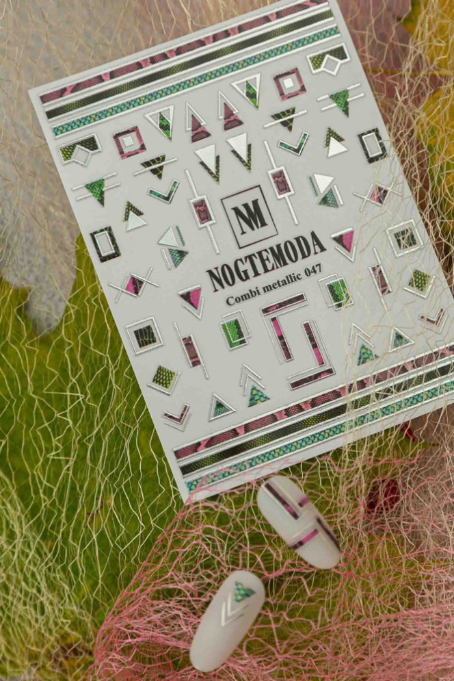 Наклейки Nogtemoda Combi Metallic № 047