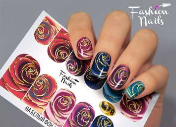 Fashion Nails Слайдер-дизайн METALLIC № 78