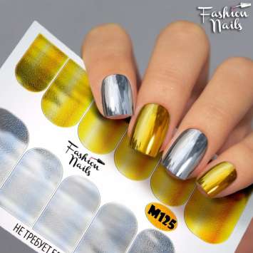 Fashion Nails Слайдер-дизайн METALLIC № 125