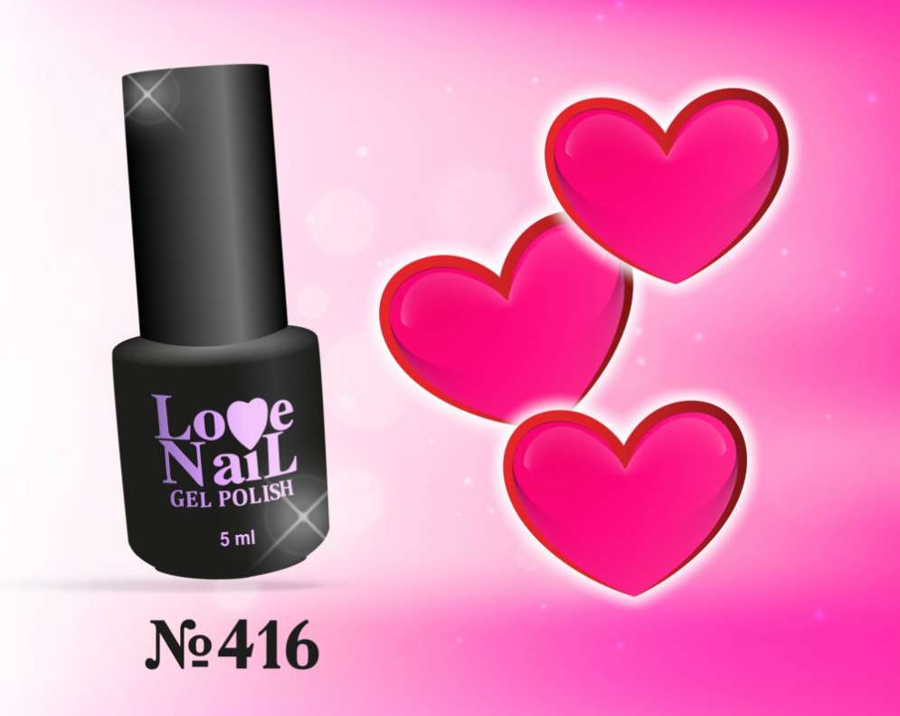 416 LOVE NAIL ГЕЛЬ ЛАК класса Premium     