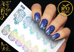 Rio Profi Слайдер дизайн фольгированный Серебро №40