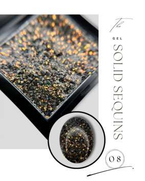 Глиттер-гель "SOLID SEQUINS" 08 5gr  
