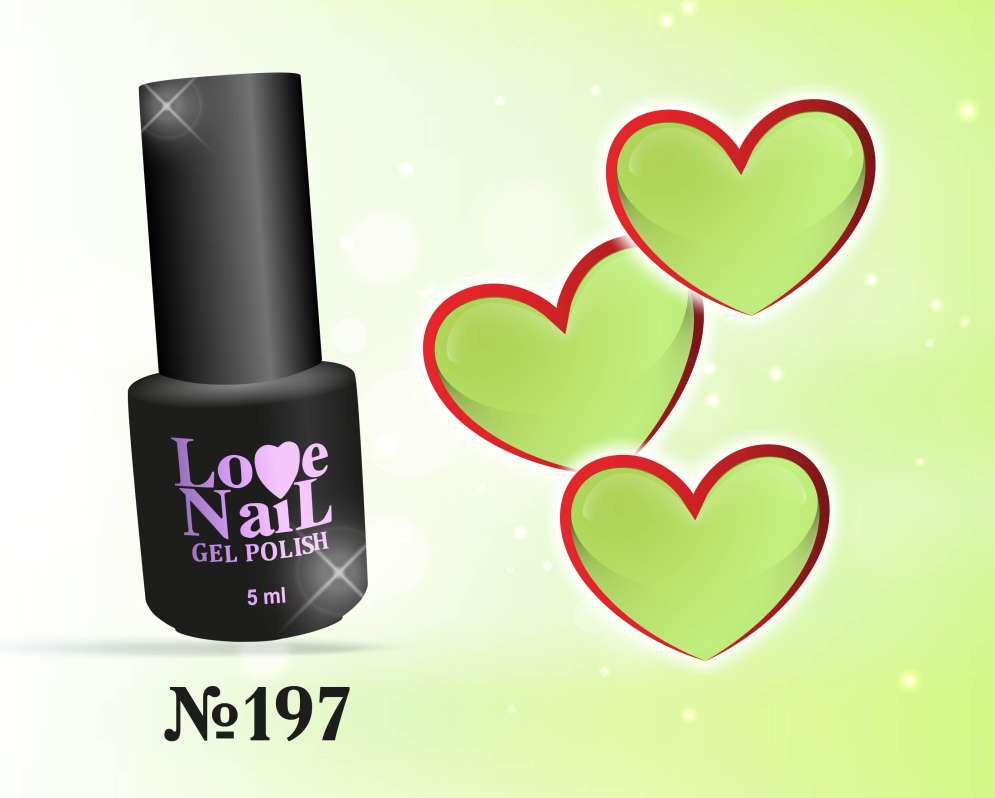 197 LOVE NAIL ГЕЛЬ ЛАК класса Premium   