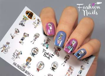 Fashion Nails Слайдер-дизайн METALLIC № 85